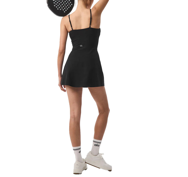 Alo Yoga Women's Alosoft Courtside Tennis Dress Black