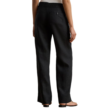 Polo Ralph Lauren Women's Linen Wide-Leg Pant Polo Black