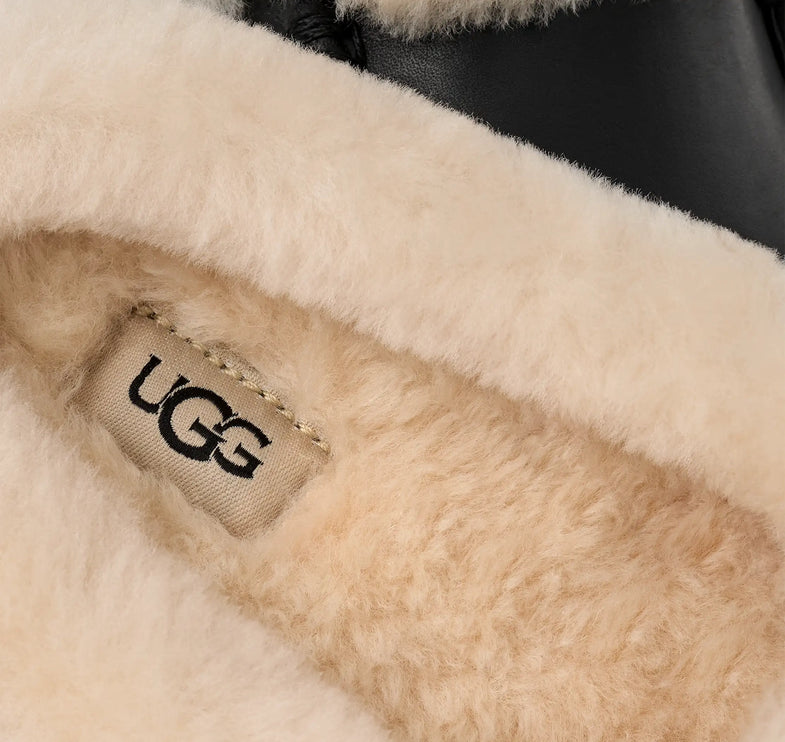 UGG Women's Ansley Mule LTHR Black