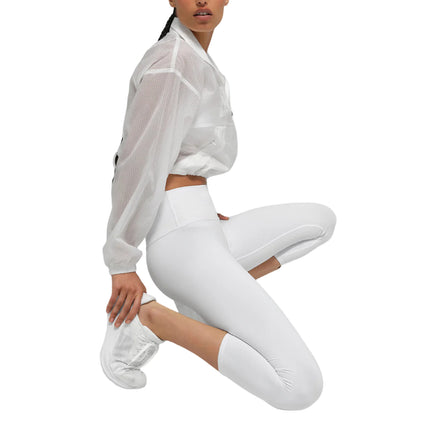 alo Women's High-Waist Airbrush Capri White