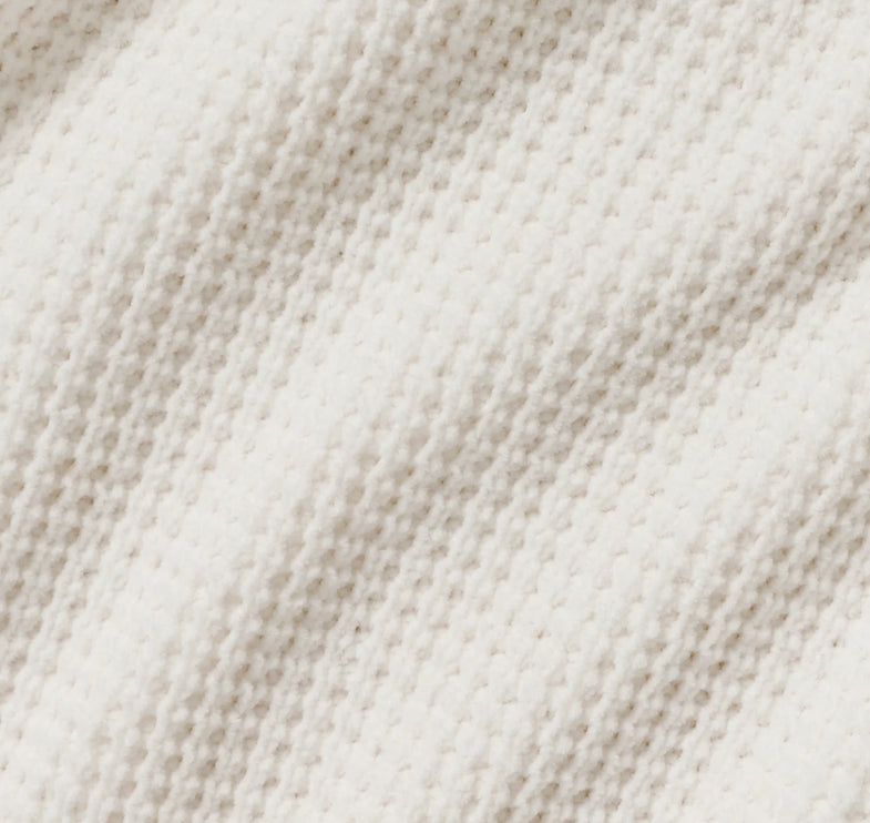 alo Women's Waffle Chenille Edition Hoodie Ivory