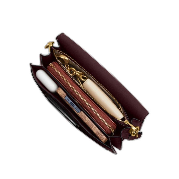 Coach Women's Tabby Shoulder Bag 26 Brass/Merlot