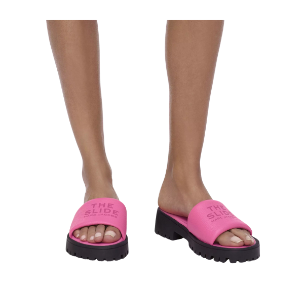 Marc Jacobs Women's The Lug Sole Slide Bow Pink