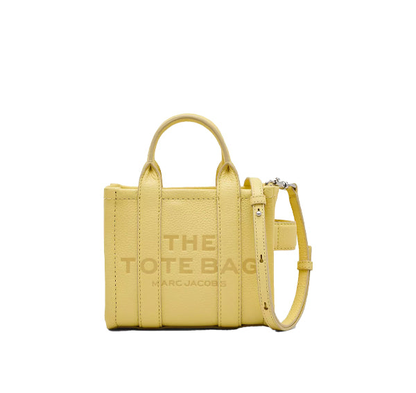 Marc Jacobs Women's The Leather Crossbody Tote Bag Custard