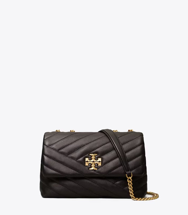 Tory Burch Women's Small Kira Chevron Convertible Shoulder Bag Black