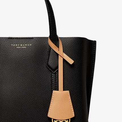Tory Burch Women's Small Perry Triple-Compartment Tote Black