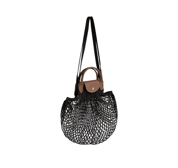 Longchamp Women's Le Pliage Filet L Mesh Bag Black