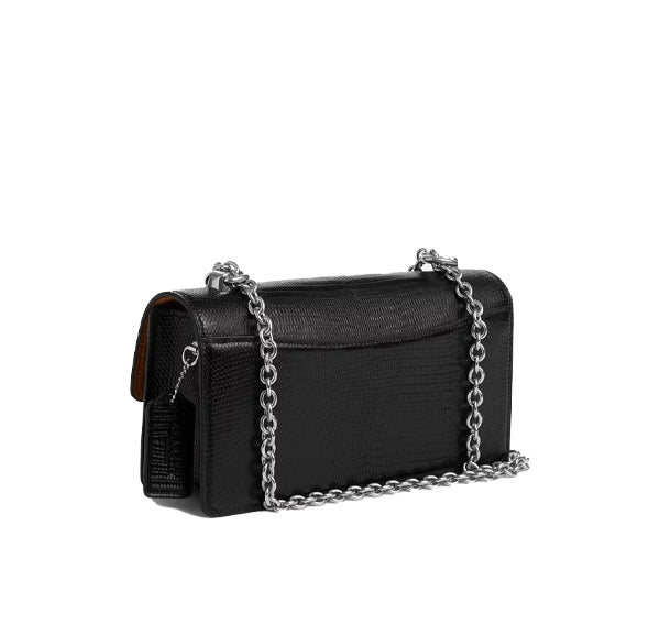 Coach Women's Eliza Flap Crossbody Silver/Black