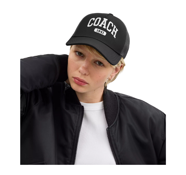 Coach Unisex Coach 1941 Embroidered Trucker Hat Cottontwill/Black
