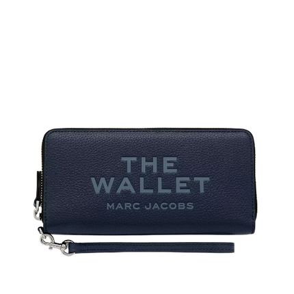 Marc Jacobs Women's The Leather Continental Wallet Blue Sea