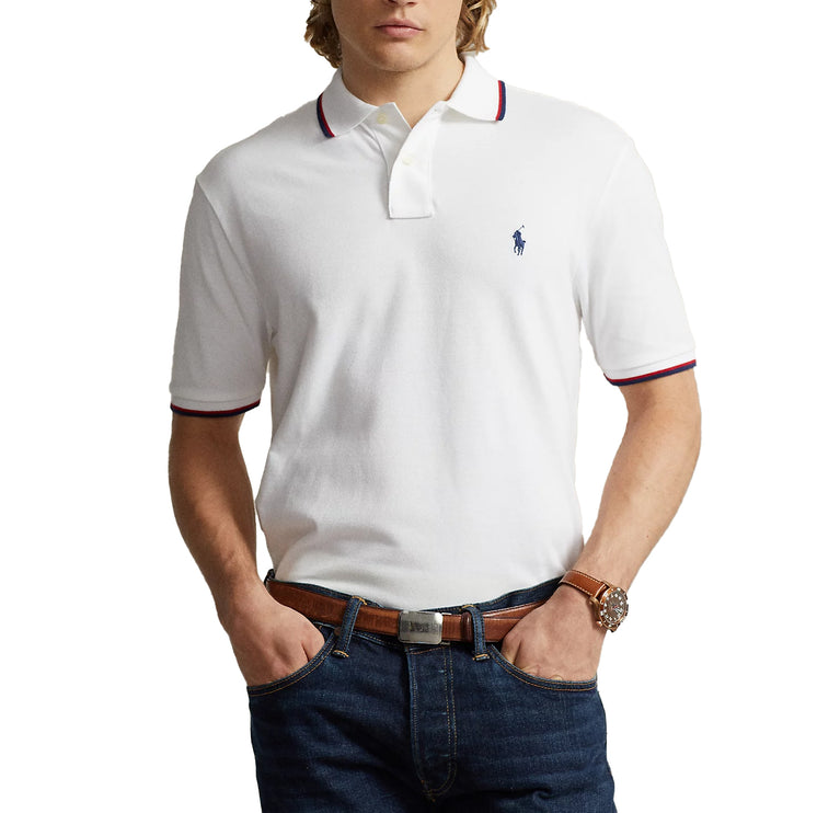 Polo Ralph Lauren Men's Classic Fit Mesh Polo Shirt White