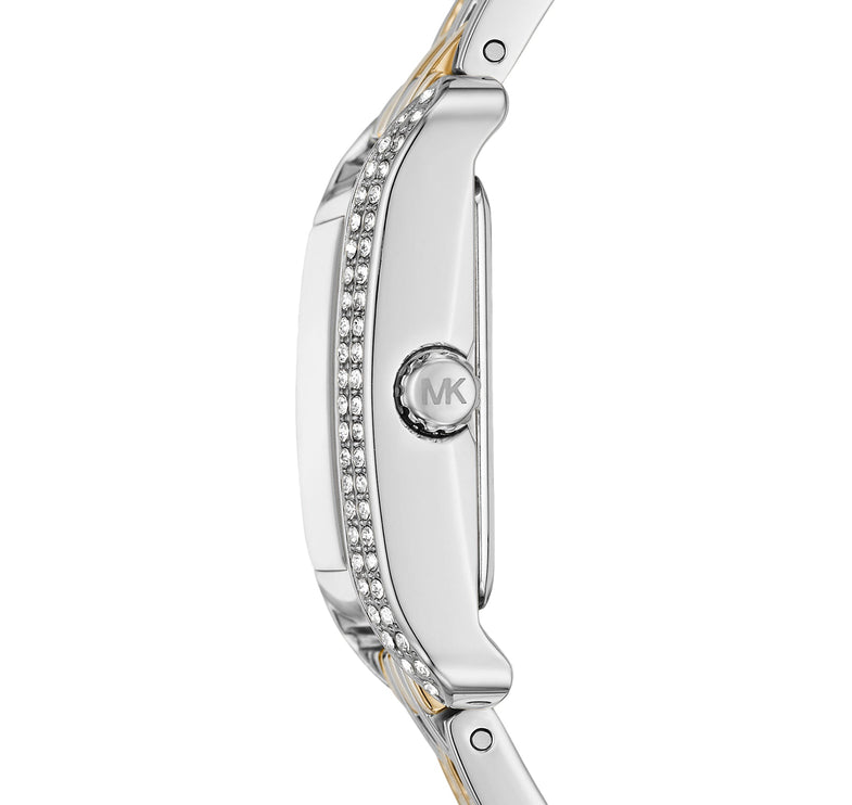 Michael Kors Women's Mini Monroe Pavé Two-Tone Watch MKO1035 - Hemen Kargoda