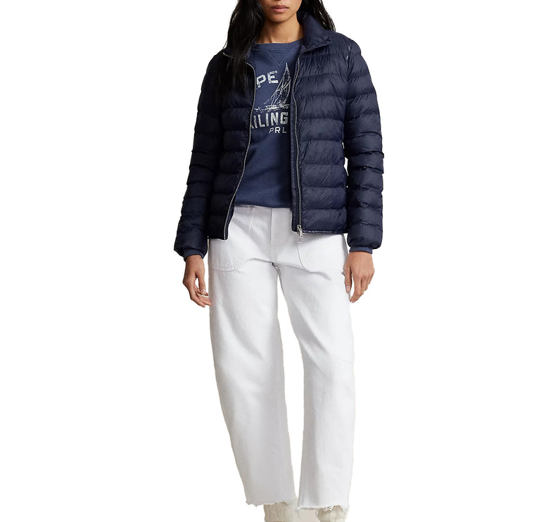 Polo Ralph Lauren Women's Packable Quilted Jacket RL Navy