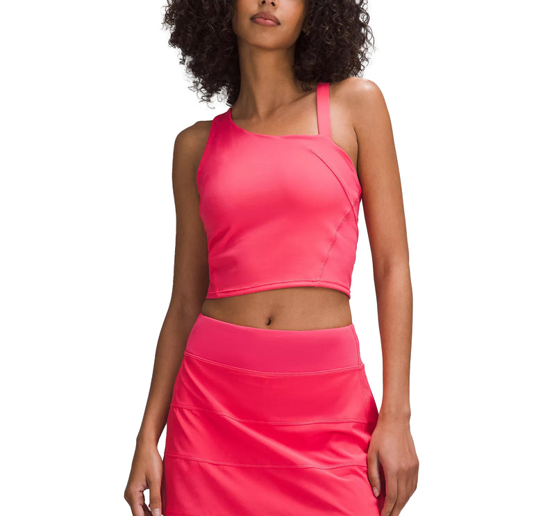 lululemon Women's Everlux Asymmetrical Tennis Tank Top Glaze Pink