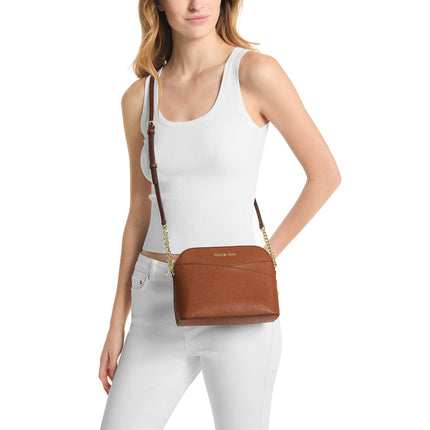 Michael Kors Women's Jet Set Travel Medium Dome Crossbody Bag Luggage