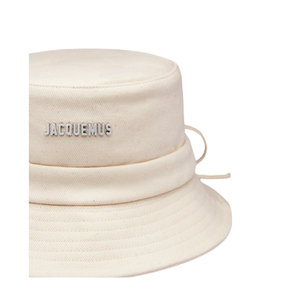 Jacquemus Unisex The Gadjo Bucket Hat Off White