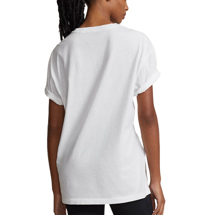 Polo Ralph Lauren Women's Classic Fit Polo Sport Jersey T-Shirt White