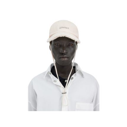 Jacquemus Unisex The Artichaut Cap Off White