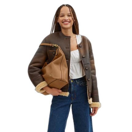 Coach Women's Juliet Shoulder Bag 38 Brass/Honey Brown