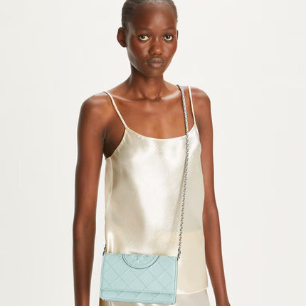 Tory Burch Women's Fleming Soft Crossbody Geyser