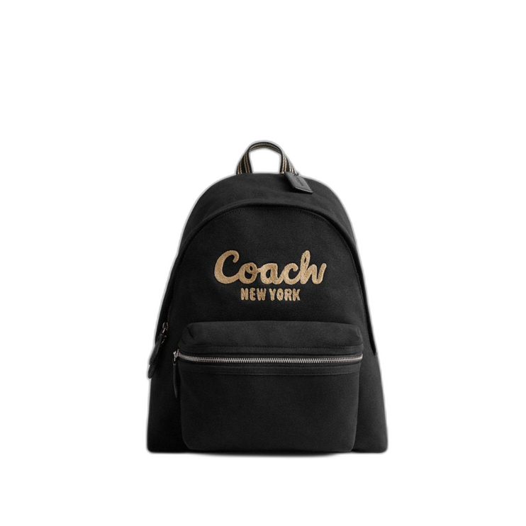 Coach Women's Cargo Backpack Silver/Black