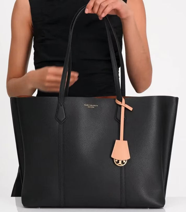 Tory Burch Women's Perry Triple-Compartment Tote NEW IVORY