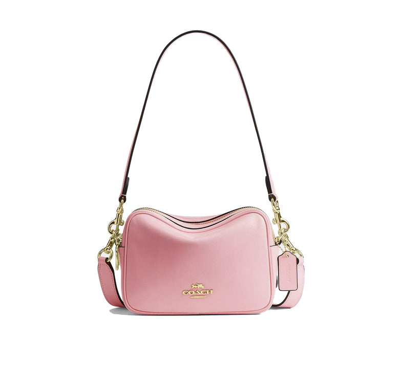 Coach Women's Mini Carey Crossbody Bag Gold/Soft Pink