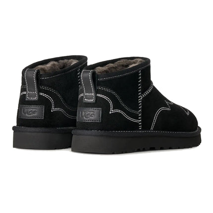 UGG Women's Classic Ultra Mini Western Black