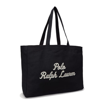 Polo Ralph Lauren Unisex Embroidered Canvas Tote Black