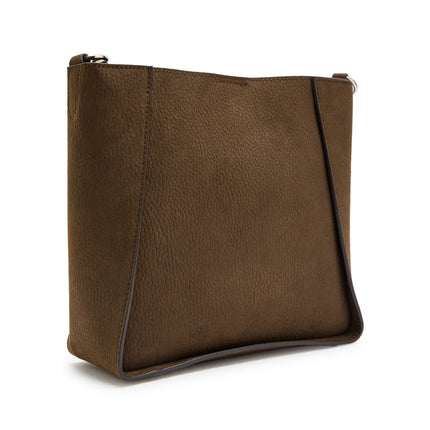 Stella McCartney Women's Logo Suede Crossbody Bag Mocha