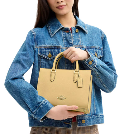 Coach Women's Maggie Small Tote Bag Gold/Vanilla
