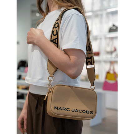 Marc Jacobs Women's Flash Leather Crossbody Bag Iced Coffee