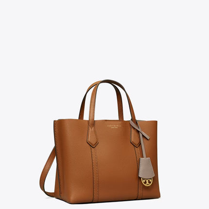 Tory Burch Women's Small Perry Triple-Compartment Tote Light Umber