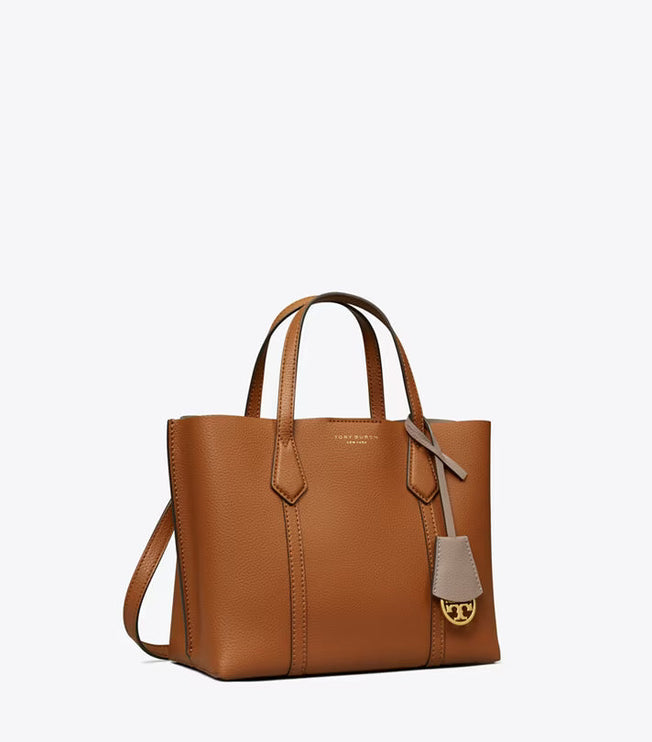 Tory Burch Women's Small Perry Triple-Compartment Tote Light Umber