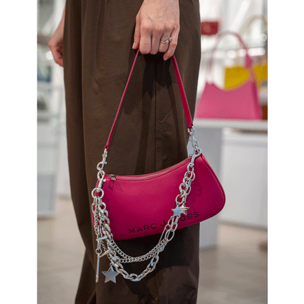 Marc Jacobs Women's The Star Charm Shoulder Bag Lipgloss Pink