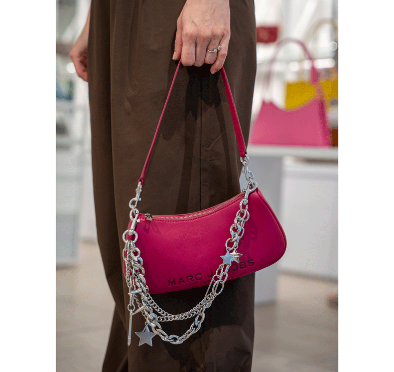 Marc Jacobs Women's The Star Charm Shoulder Bag Lipgloss Pink