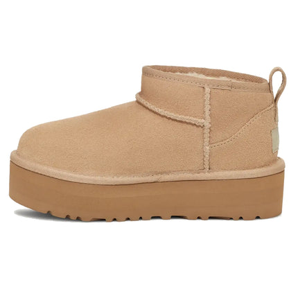 UGG Classic Ultra Mini Platform çocuk botu, bej (sand) süet
