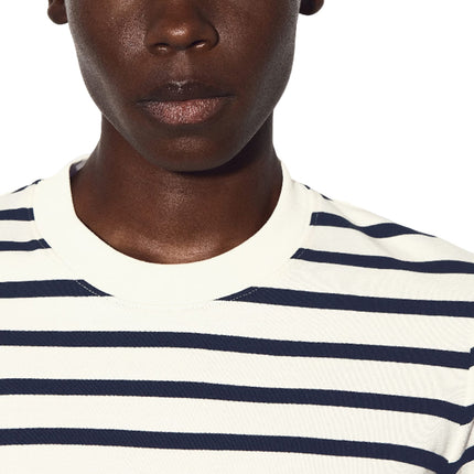 COS Women's Clean Cut Regular Long Sleeved T-Shirt Navy/Striped