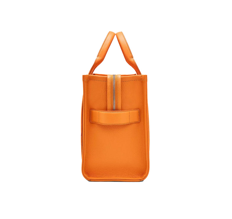 Marc Jacobs Women's The Leather Medium Tote Bag Tangerine