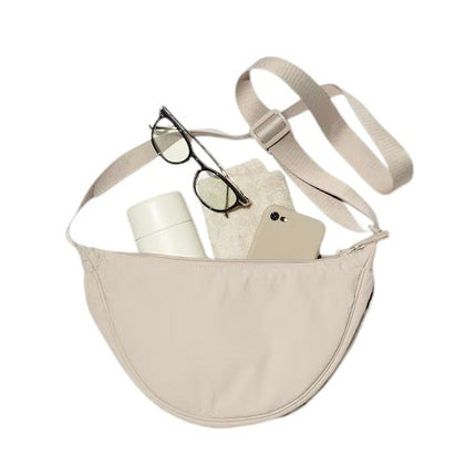 Uniqlo Unisex Round Mini Shoulder Bag 32 Beige