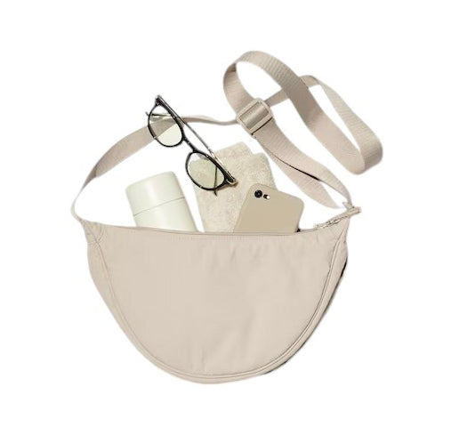 Uniqlo Unisex Round Mini Shoulder Bag 32 Beige