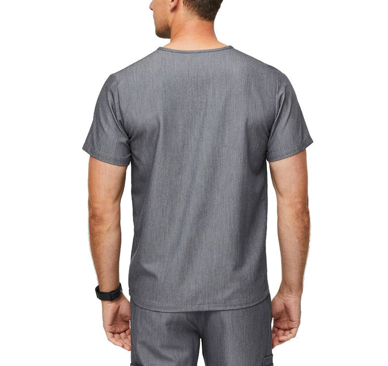 FIGS Men's Leon Three Pocket Scrub Top Graphite