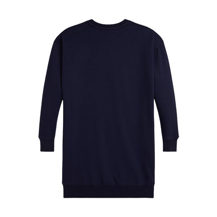 Polo Ralph Lauren Girl's Polo Bear Fleece Sweatshirt Dress Refined Navy