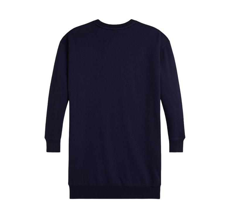 Polo Ralph Lauren Girl's Polo Bear Fleece Sweatshirt Dress Refined Navy