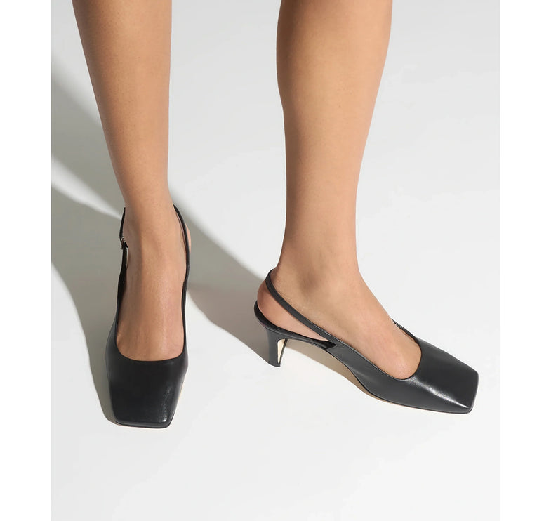 AEYDE Women's Liza Slingback Pumps Black