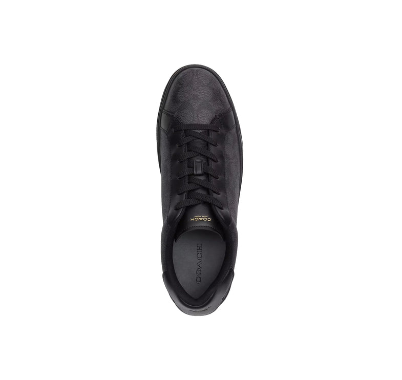 Coach Men's High Line Sneaker In Signature Canvas Graphite/Black