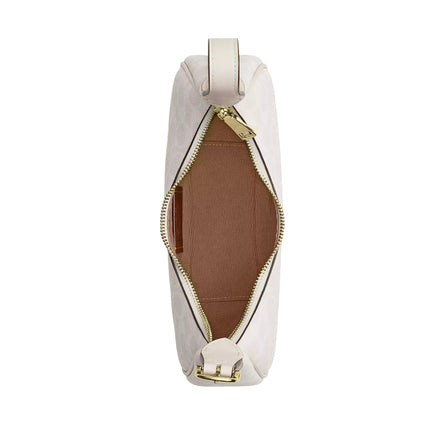 Coach Women's Emily Shoulder Bag In Signature Canvas Gold/White/Chalk