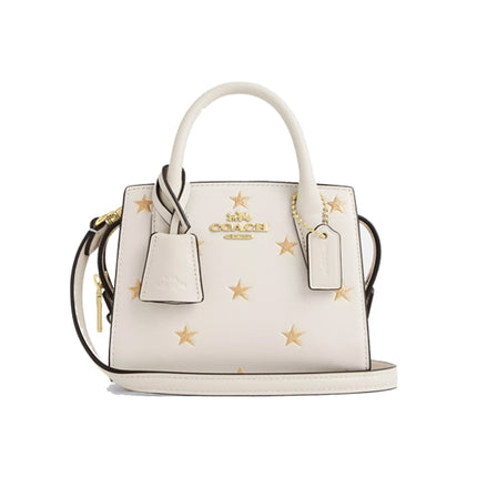 Coach Women's Andrea Mini Carryall Bag With Star Print Gold/Chalk Multi - Hemen Kargoda