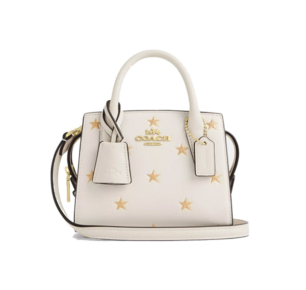 Coach Women's Andrea Mini Carryall Bag With Star Print Gold/Chalk Multi - Hemen Kargoda