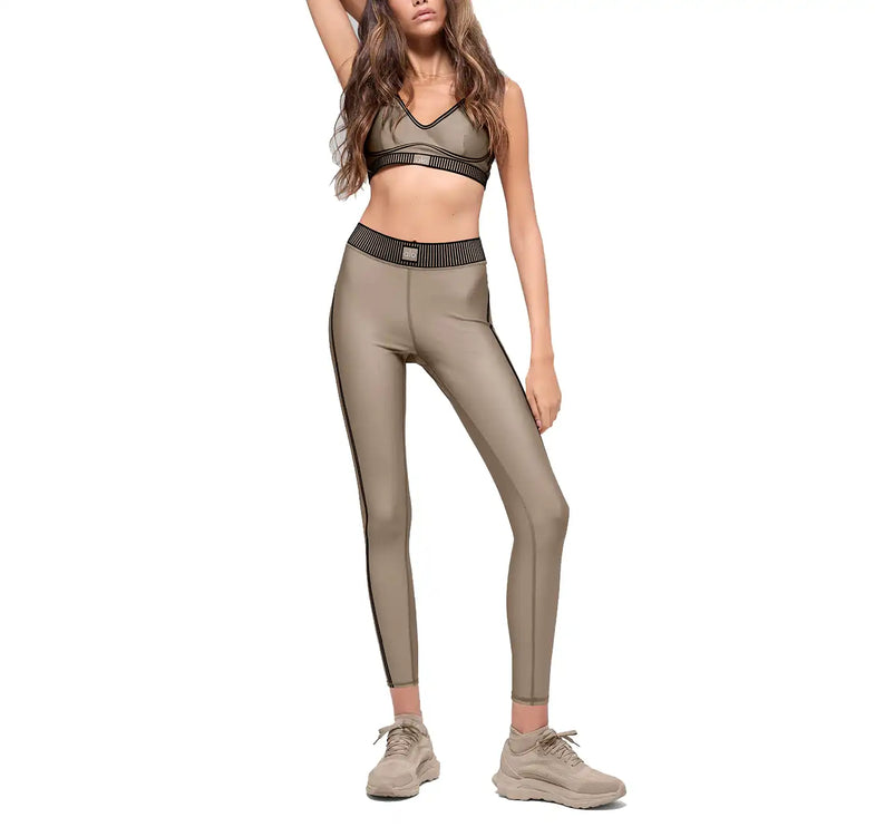 alo Women's Airlift High-Waist 7/8 Line Up Legging Gravel
